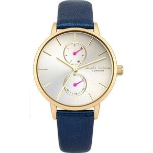 DAISY DIXON Leather Dress Watch with Elegant Design Women Blue Watches